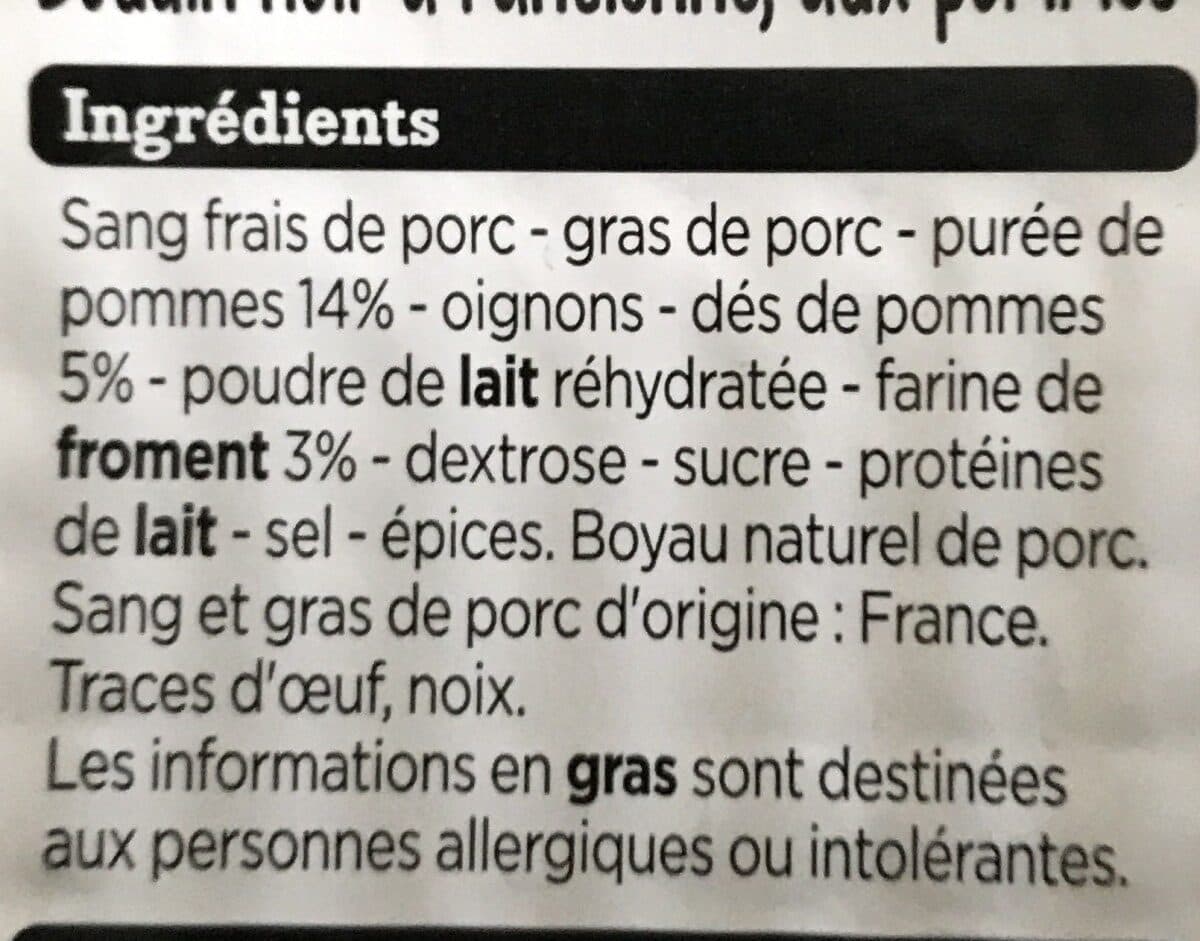Franprix Boudin noir aux pommes packshot
