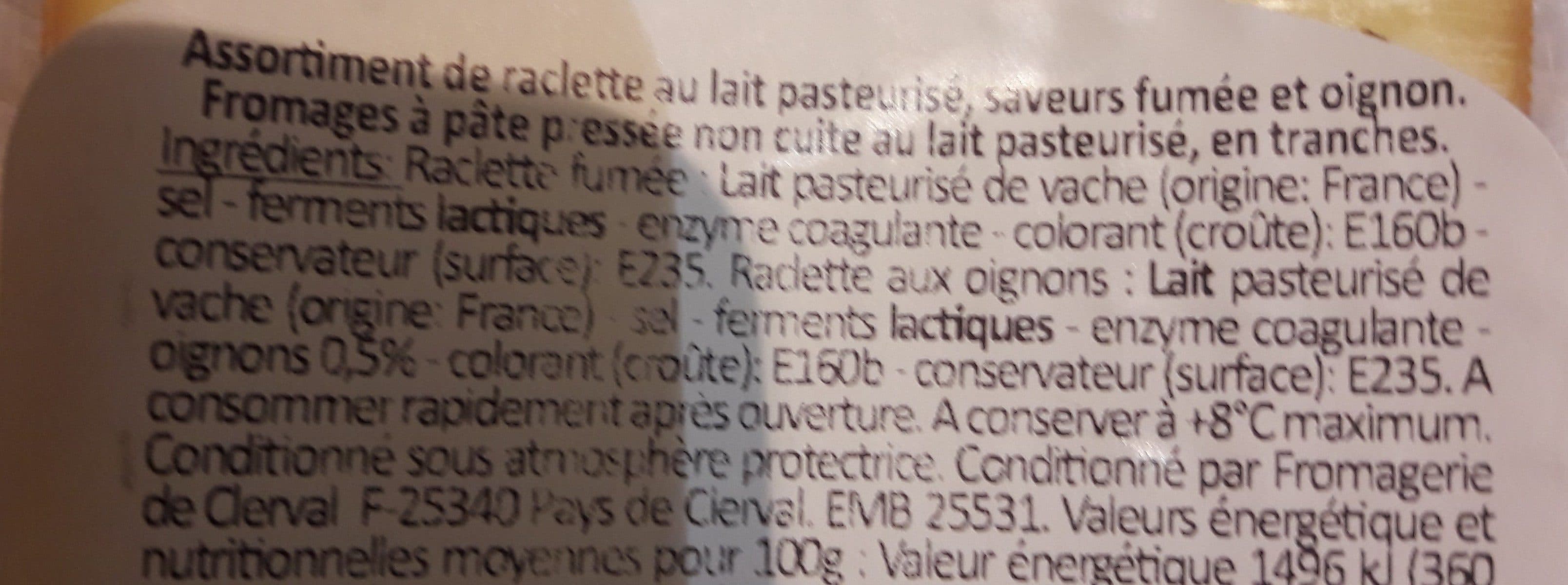 Leader Price Raclette 2 saveurs packshot