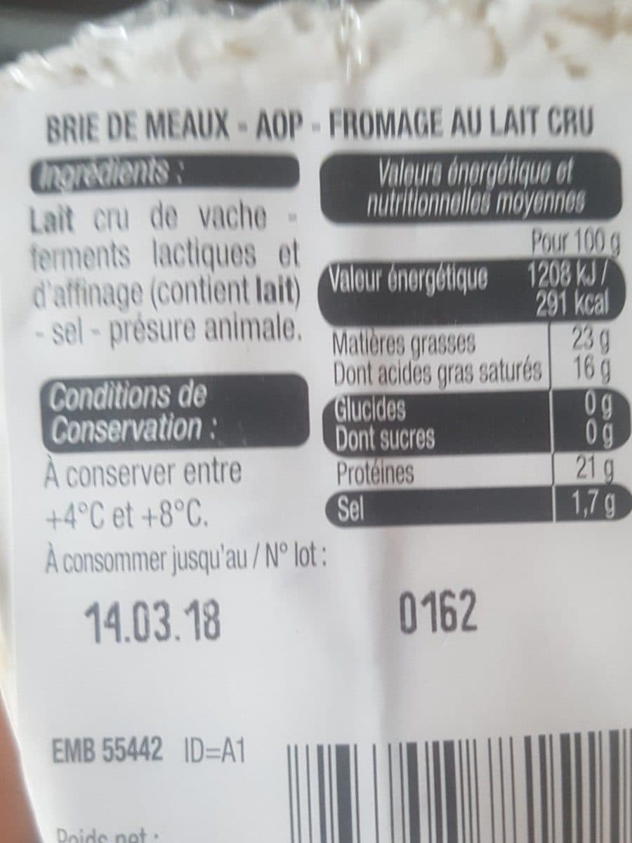 Open Food Facts Brie de meaux packshot