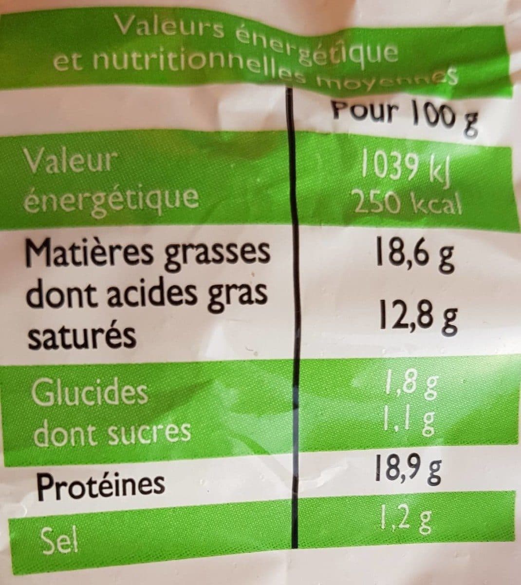 Leader Price Bûche de chèvre bio packshot