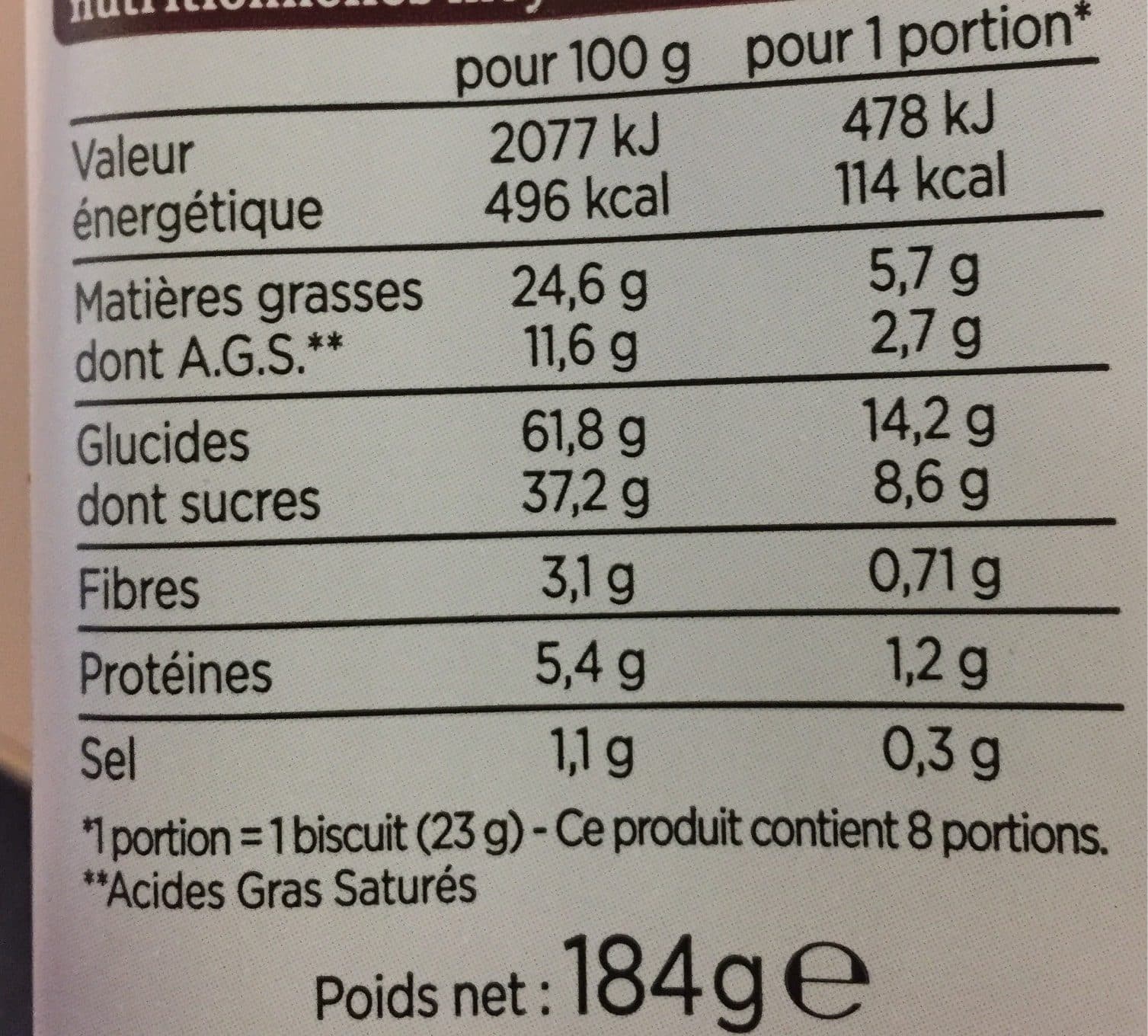 Franprix Cookies pépites de chocolat packshot
