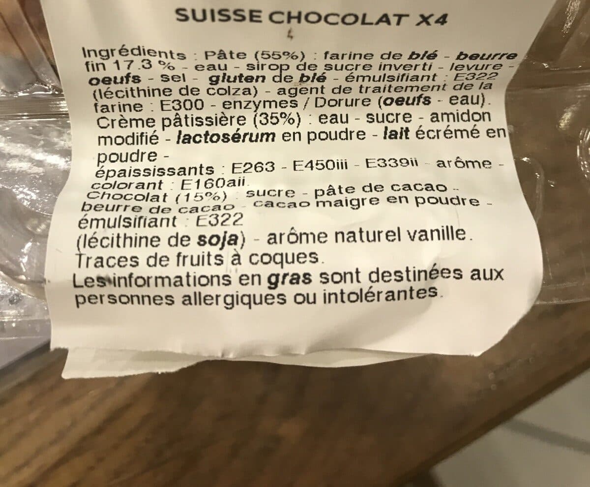 Open Food Facts Suisse Chocolat X4 packshot