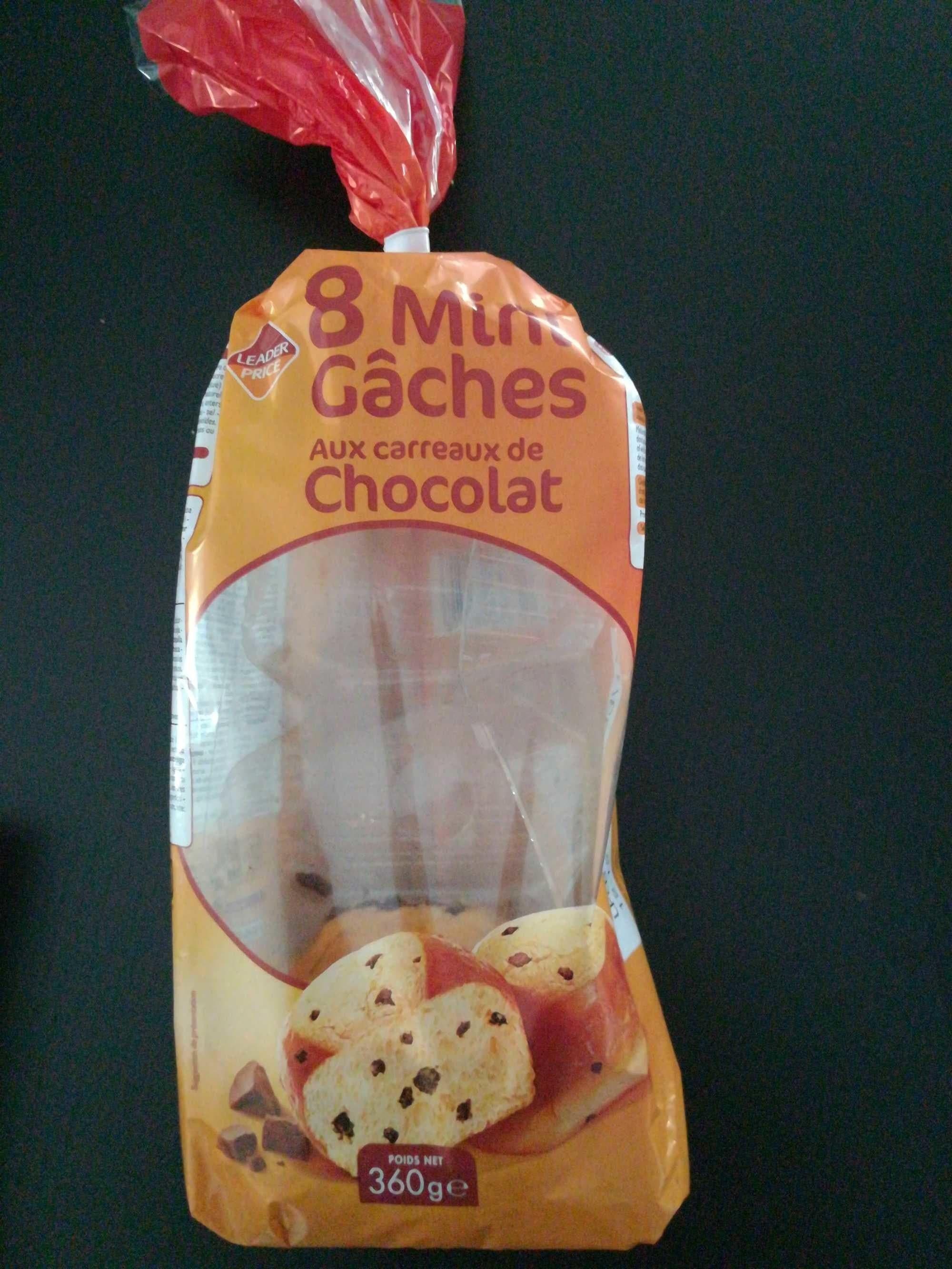 Leader Price Mini Gâches aux Carreaux de Chocolat packshot
