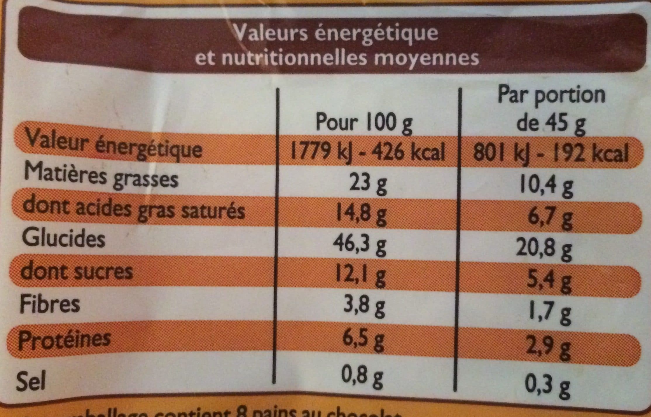 Leader Price 8 Pains au chocolat packshot