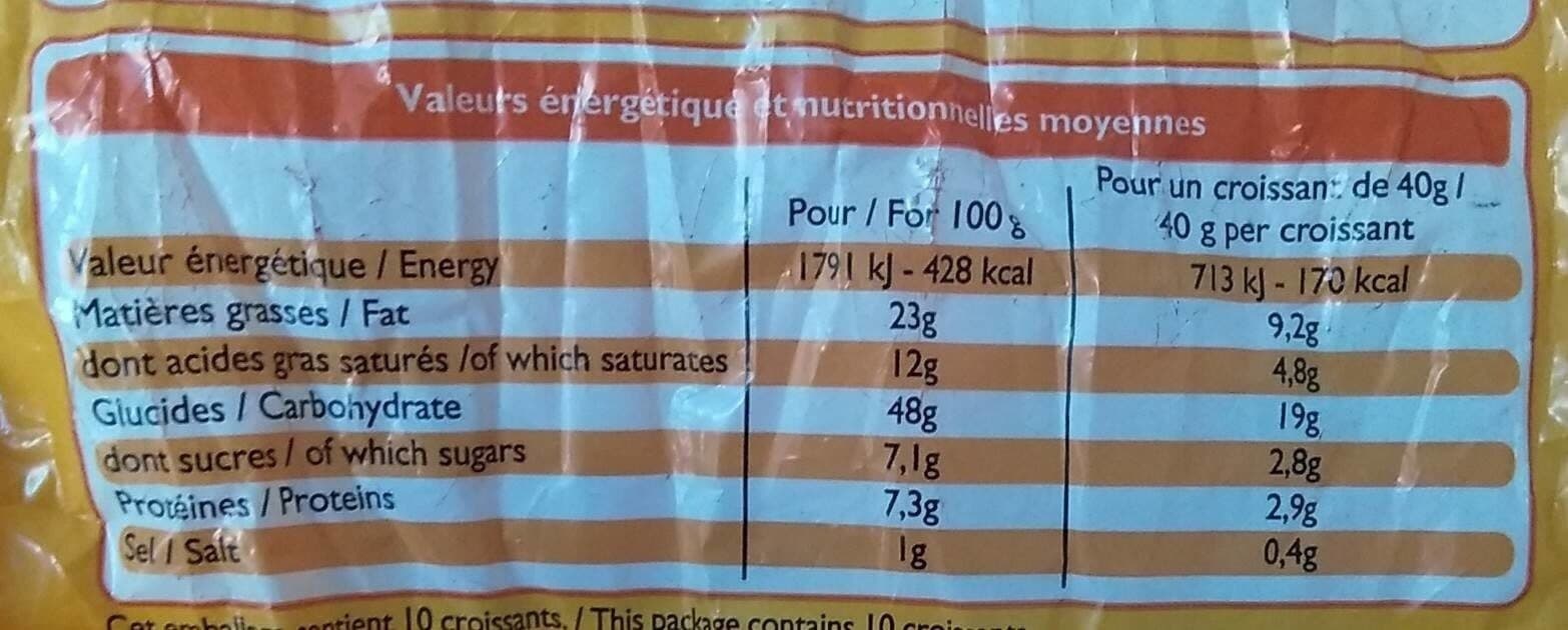 Leader Price Croissant packshot