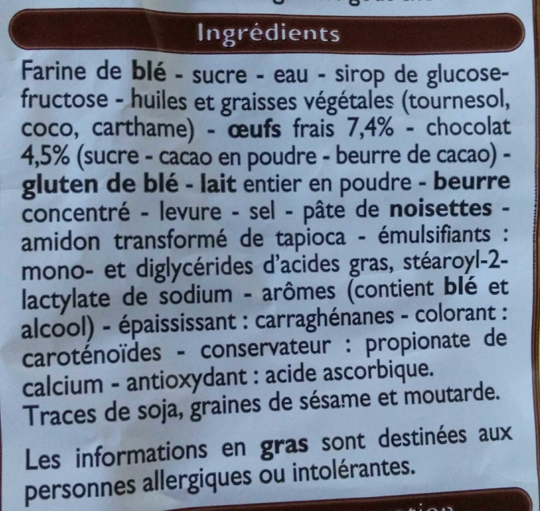 Leader Price 8 petites brioches fourrage goût chocolat packshot