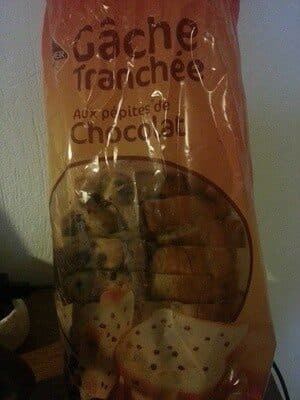 Leader Price Gâche tranchée aux pépites de chocolat packshot