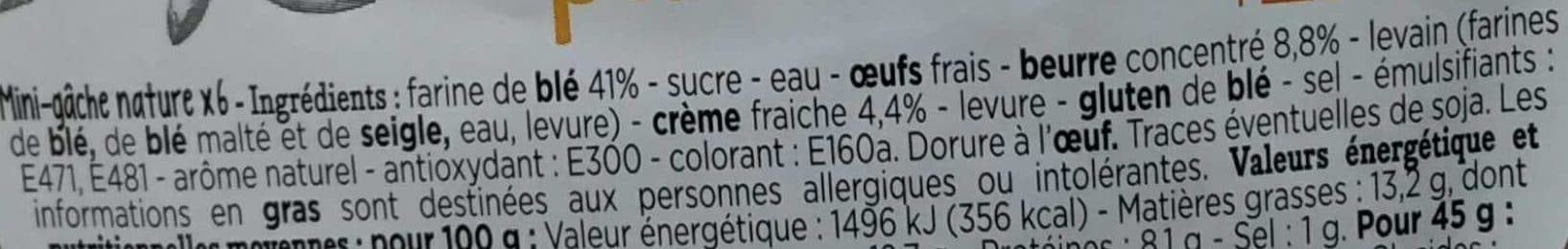 Franprix 6 Mini Gâches Pur Beurre packshot