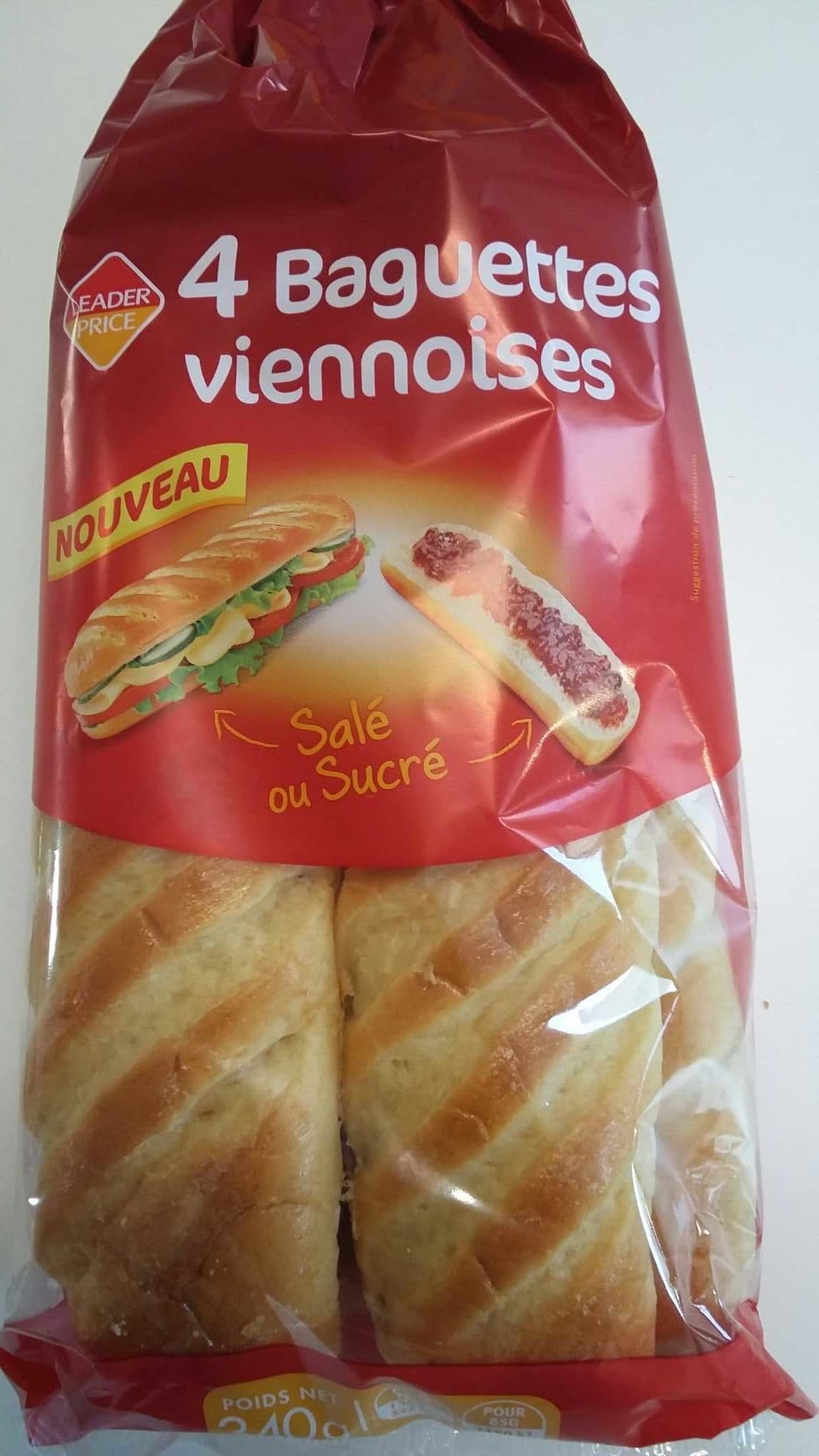 Leader Price Baguettes viennoises packshot