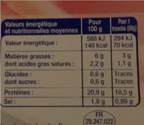 LE PRIX GAGNANT ! Jambon cuit supérieur avec couenne packshot