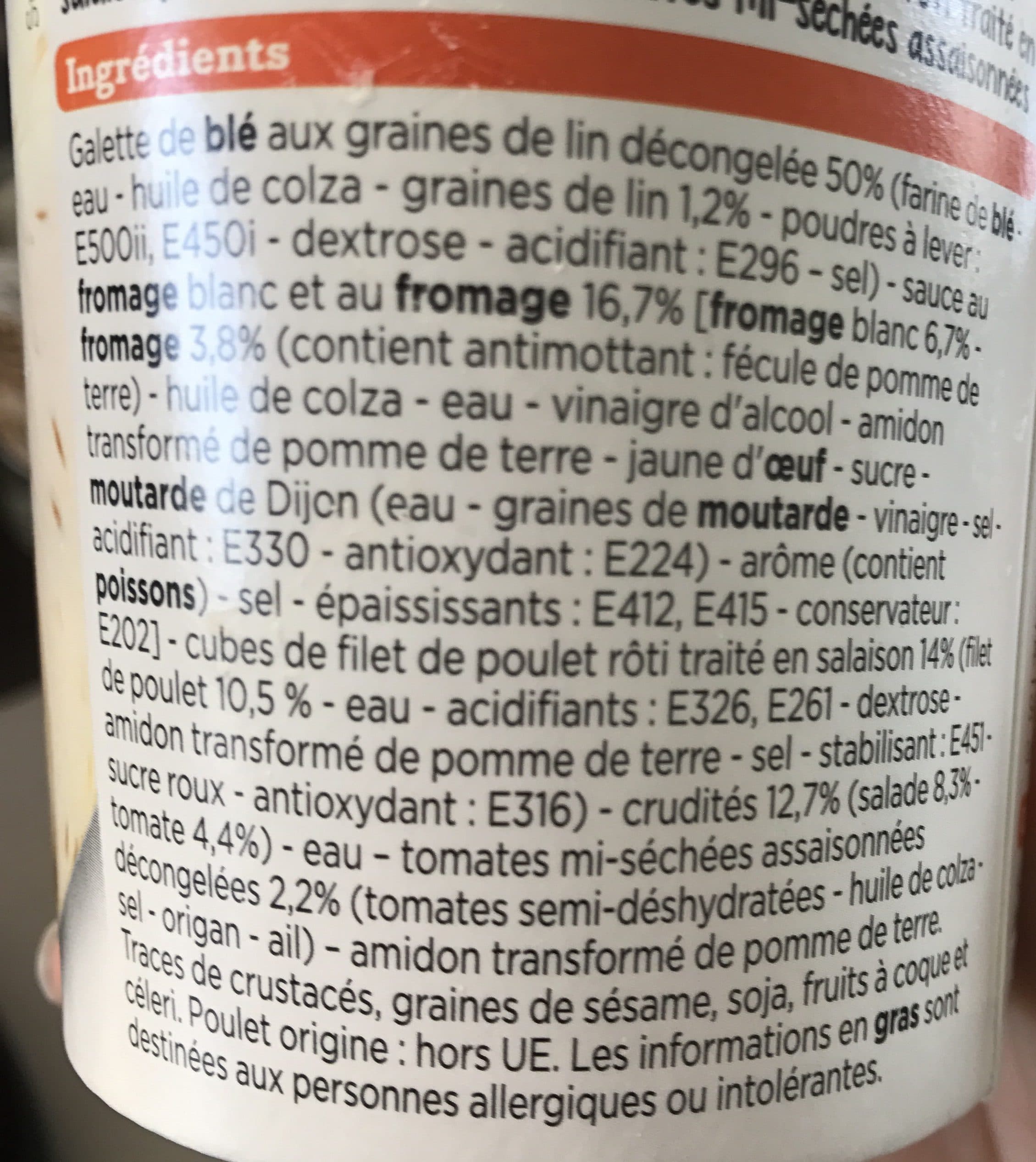Franprix Wrap poulet rôti sauce caesar packshot
