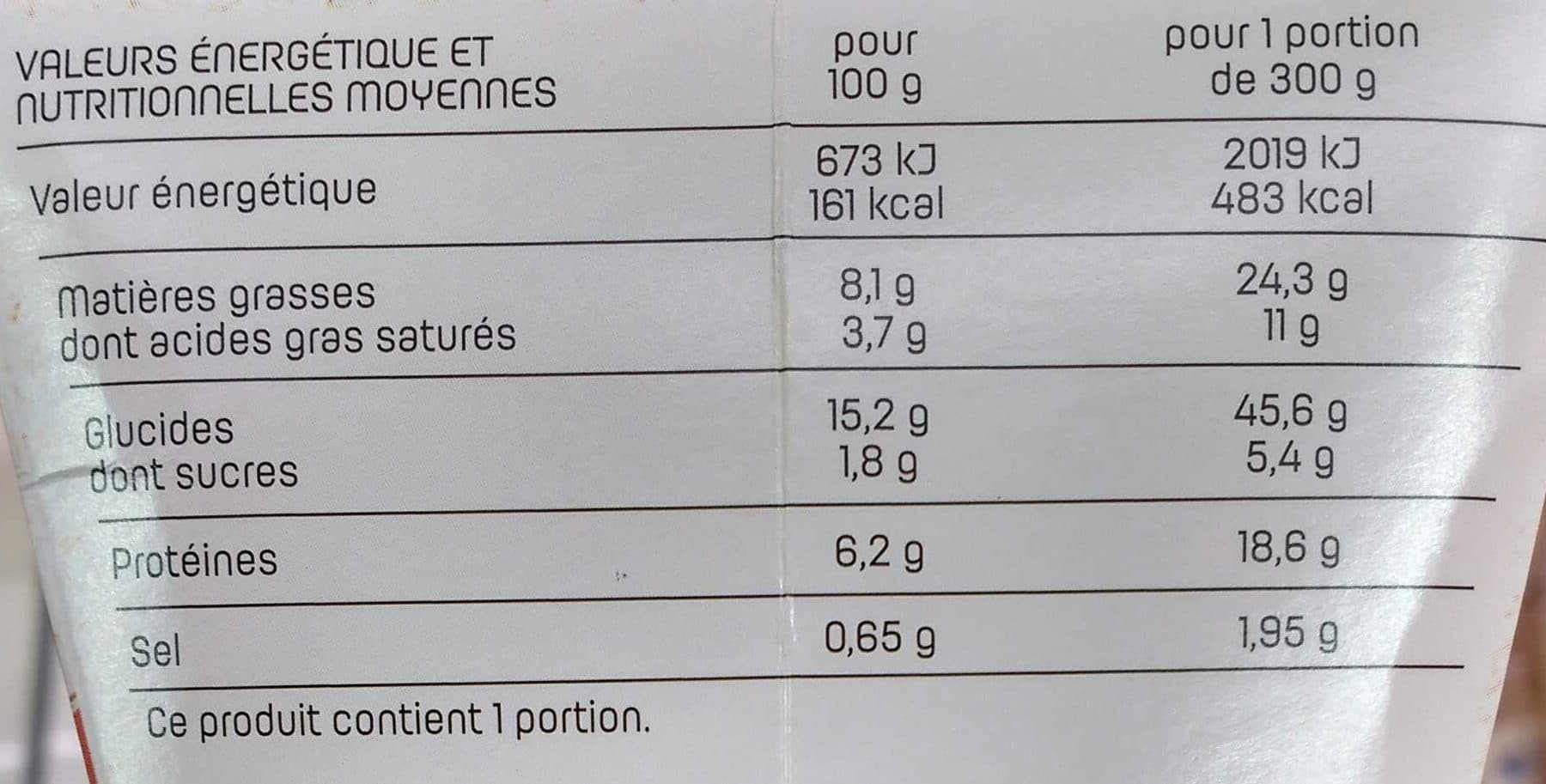 Leader Price Radiatori poulet fromage fondu packshot