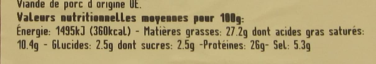 Charcupac les Provinces Rosette de Lyon packshot