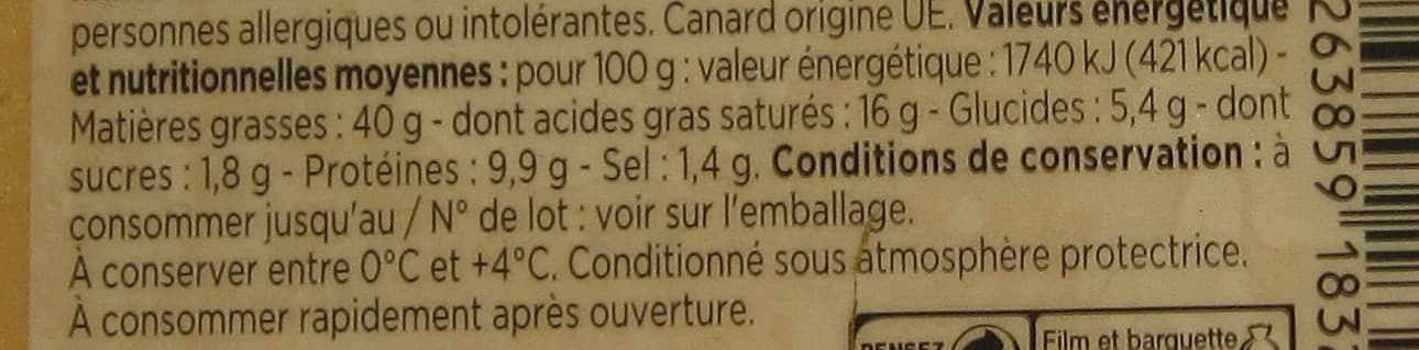 Franprix Mousse de Canard au Porto de Qualité Supérieure packshot