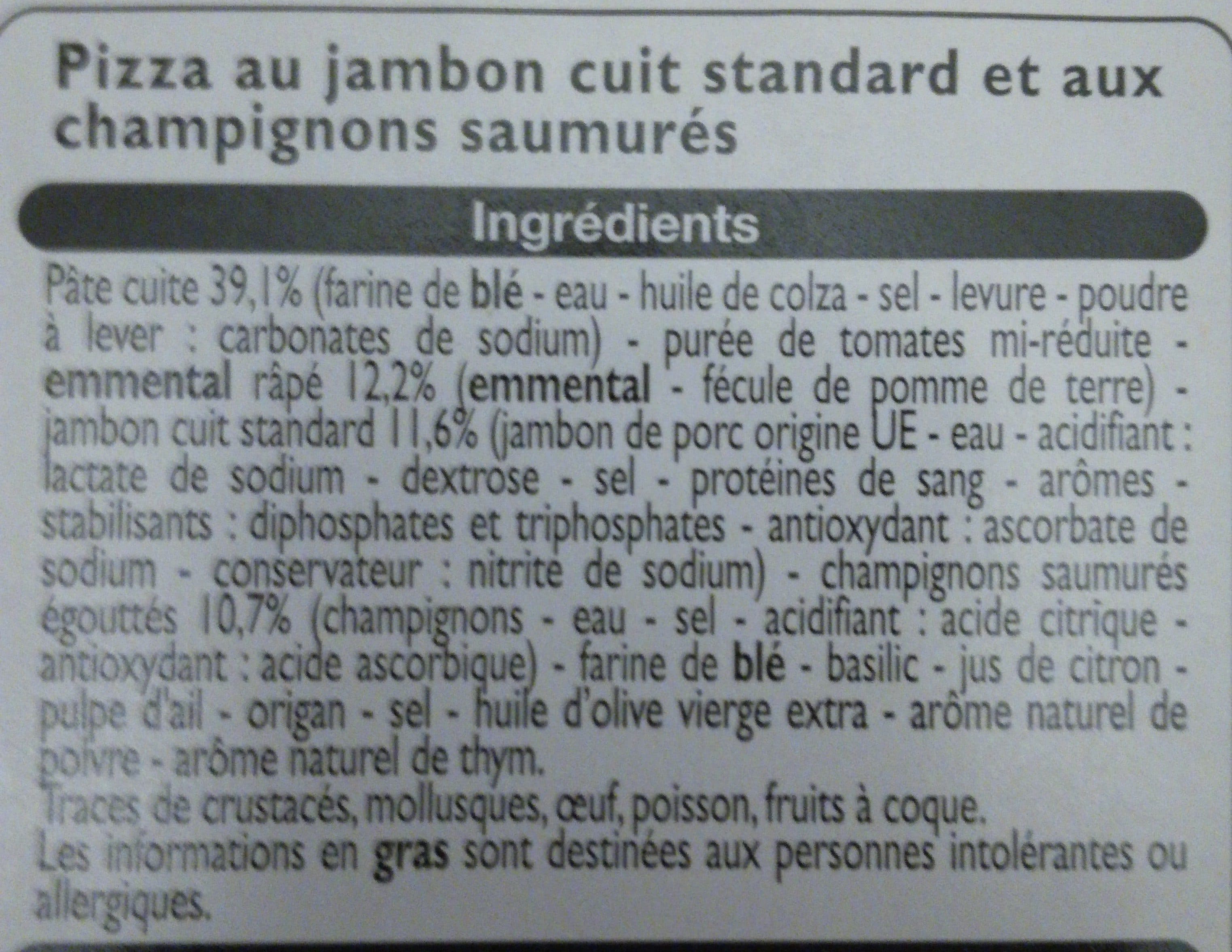 Leader Price La Pizza Jambon Champignons de Paris packshot