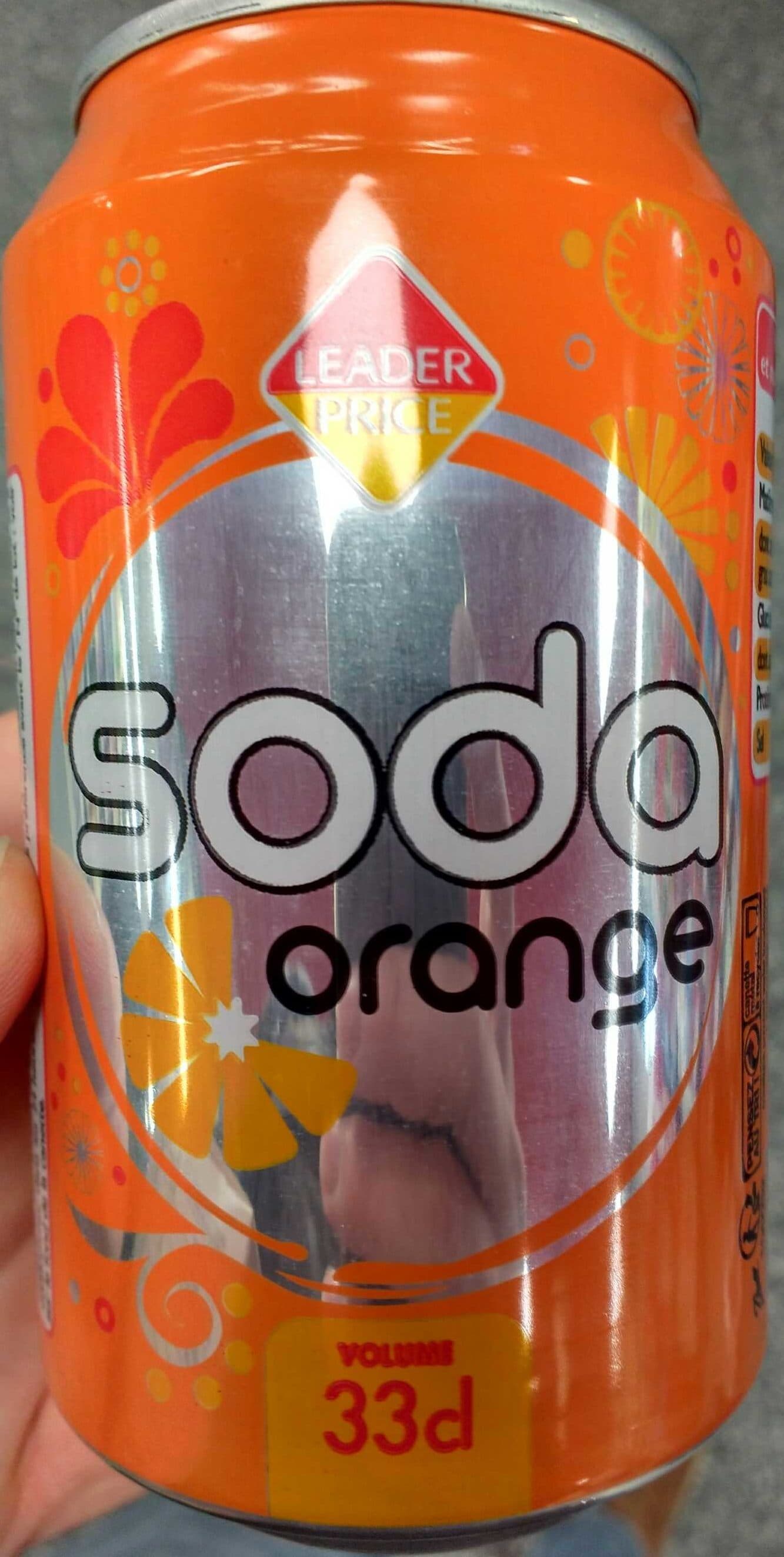 Leader Price Soda Orange packshot