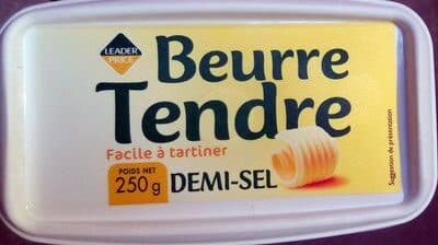 Leader Price Beurre tendre demi-sel (80 % MG) packshot