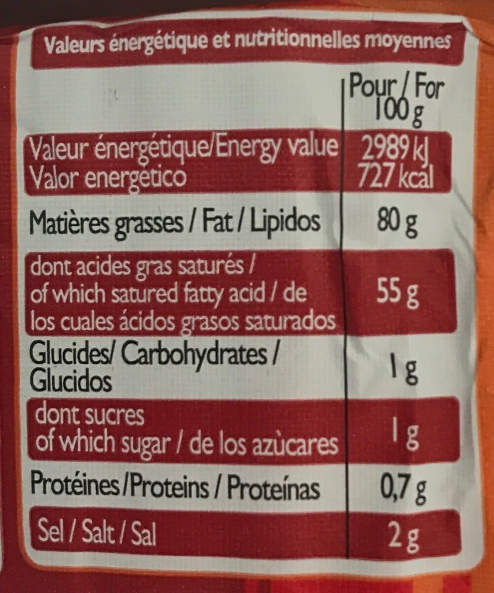 Leader Price Beurre moulé demi-sel packshot