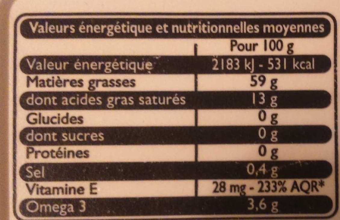 Leader Price Le Plaisir & la Cuisine - Oméga 3 tartine et cuisson - Doux 59% de mat. gr. packshot
