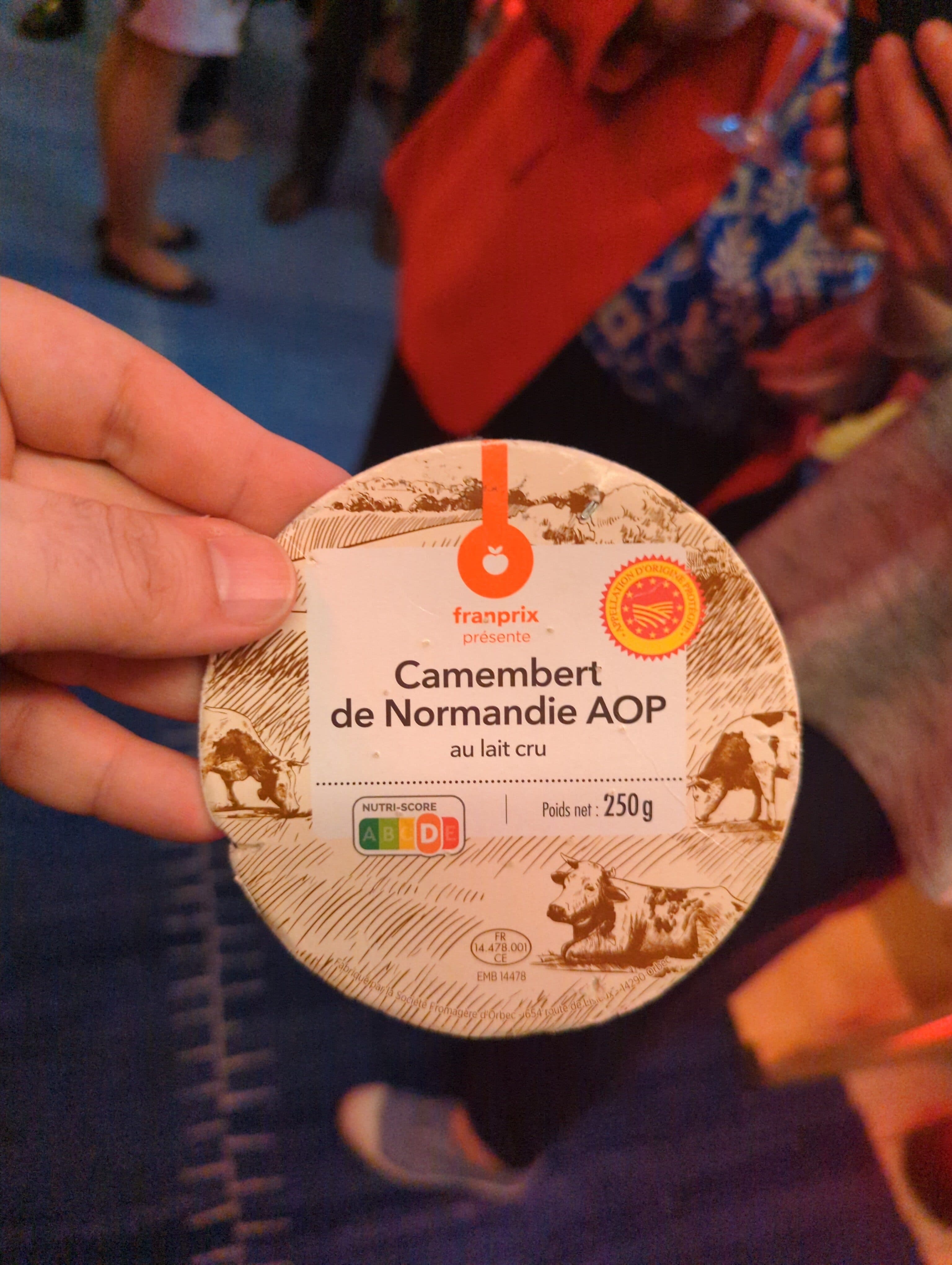 Franprix camembert de Normandie AOP au lait cru packshot