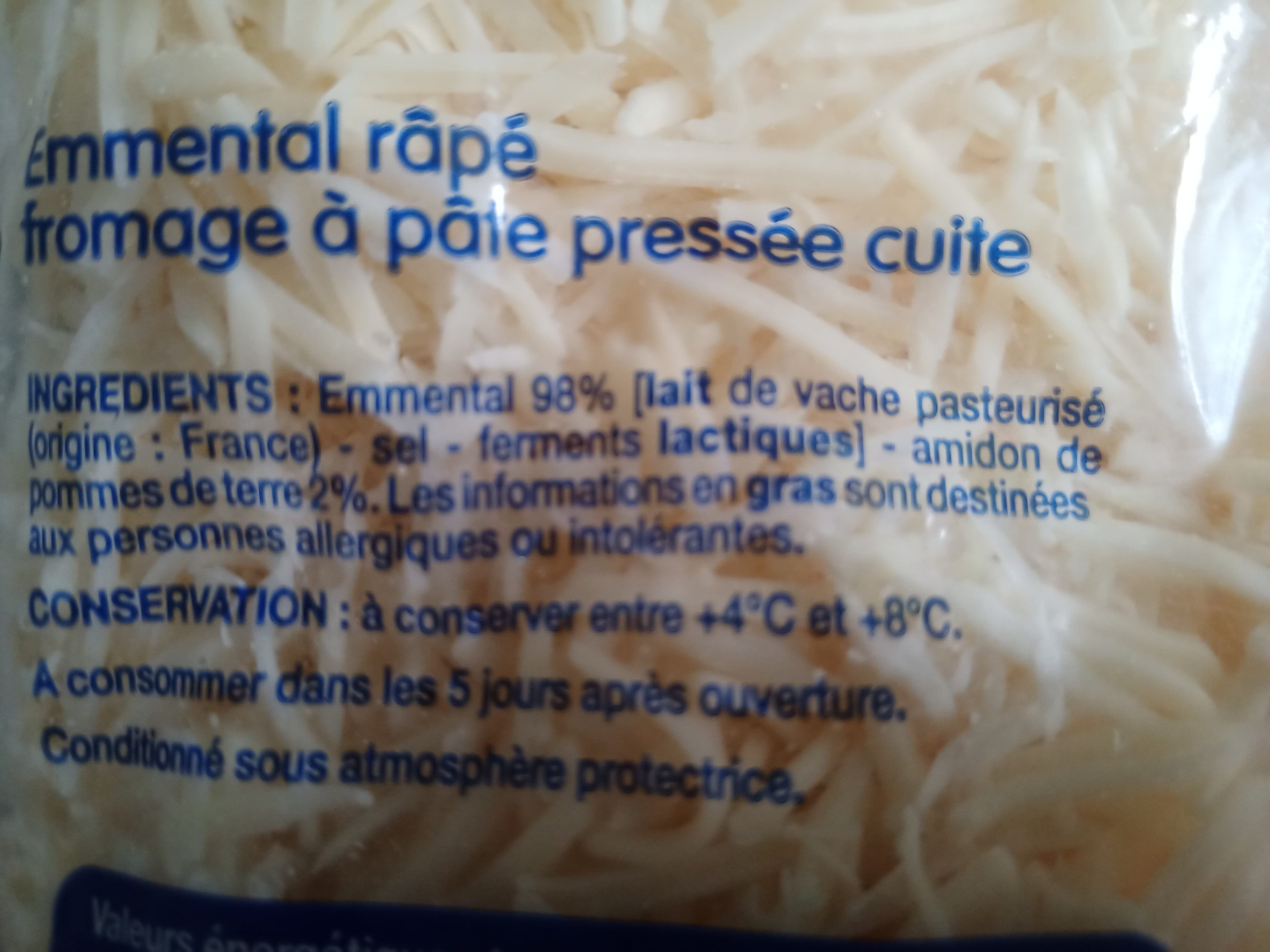 Leader Price Emmental Français Rapé packshot