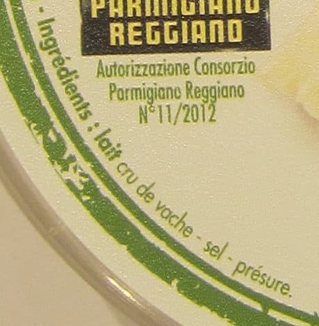 Franprix copeaux parmigiano reggiano AOP 18 mois packshot