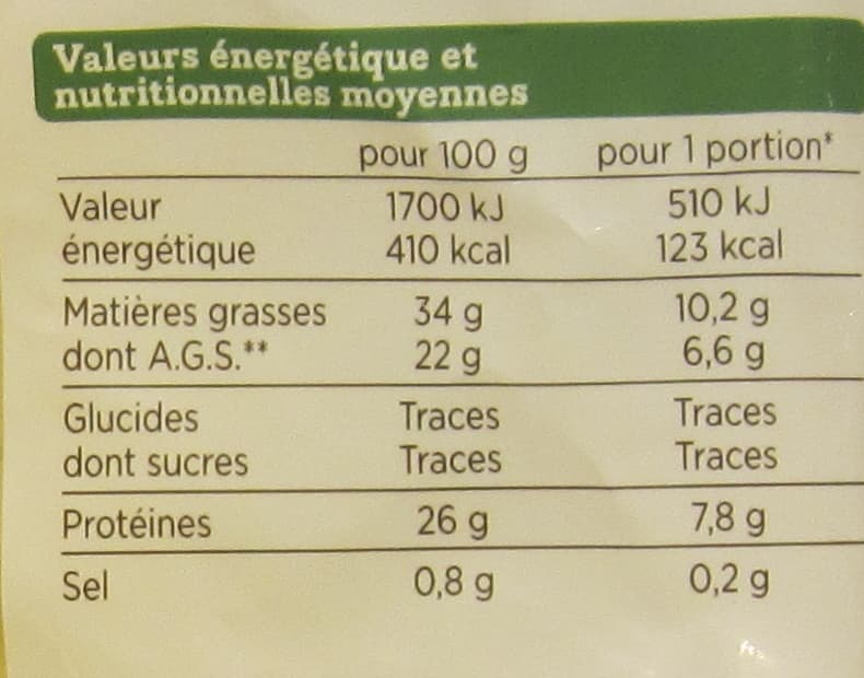 Franprix Comte râpé AOP packshot