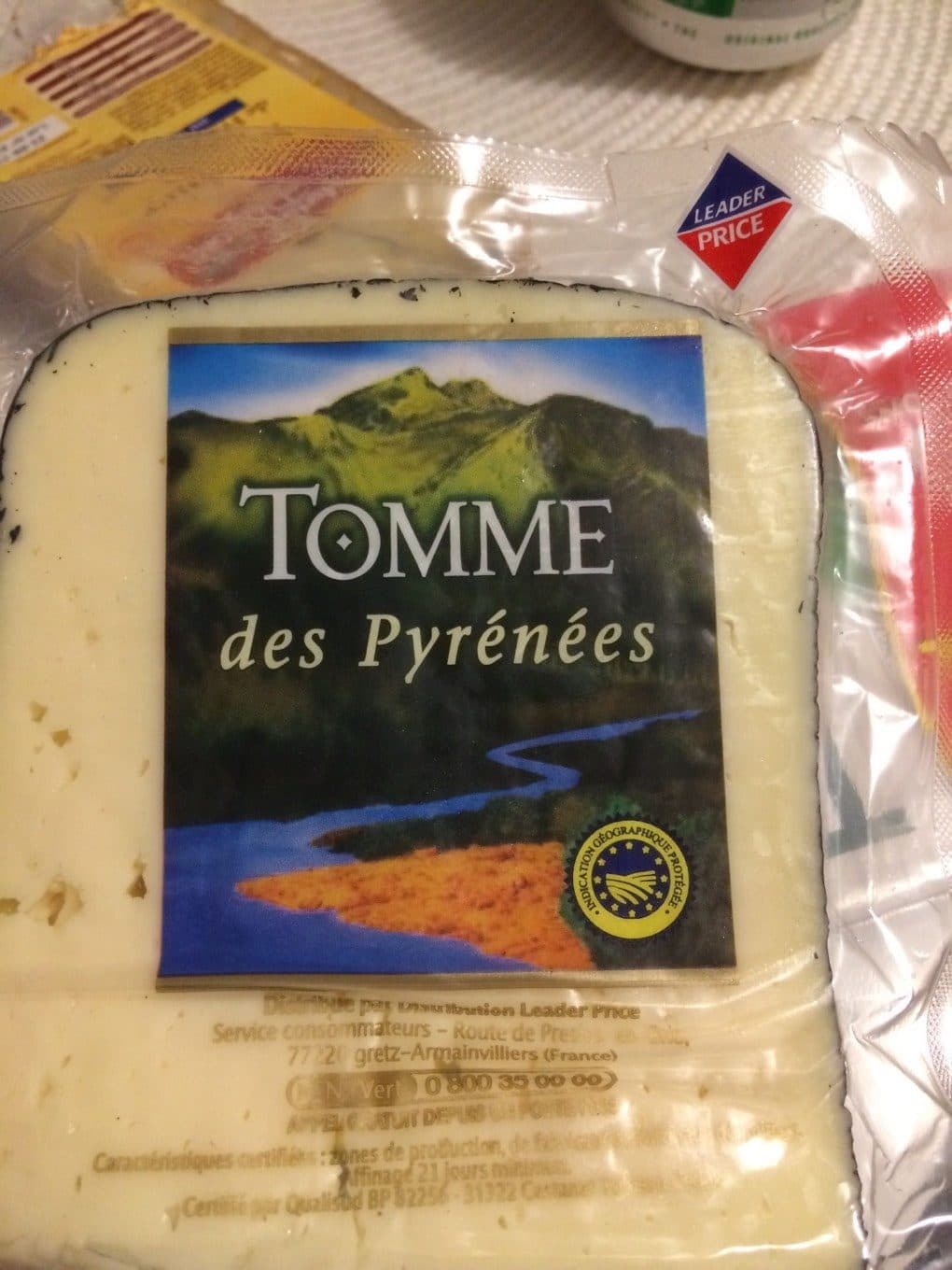 Leader Price Tomme des pyrénées packshot