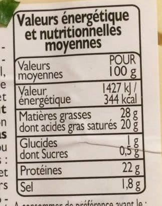 Leader Price Tomme des pyrénées packshot