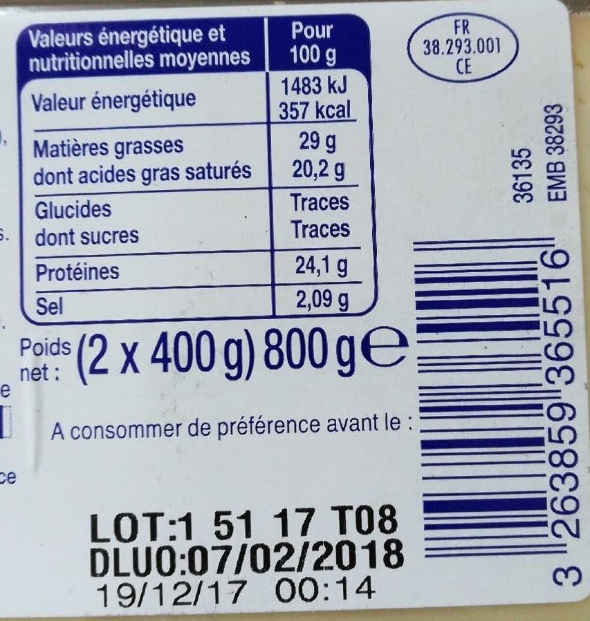 Le Prix Gagnant Raclette en tranches packshot