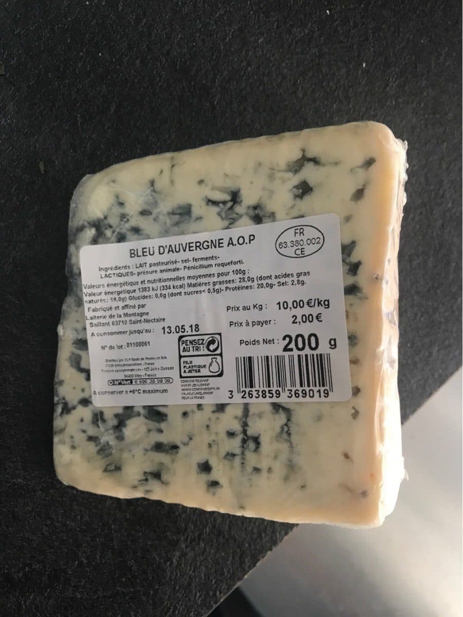 LAITERIE DE LA MONTAGNE BLEU D'AUVERGNE A.O.P packshot