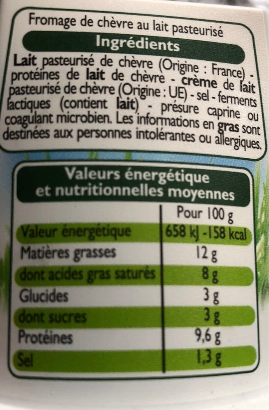 Leader Price Pur Chèvre Doux packshot