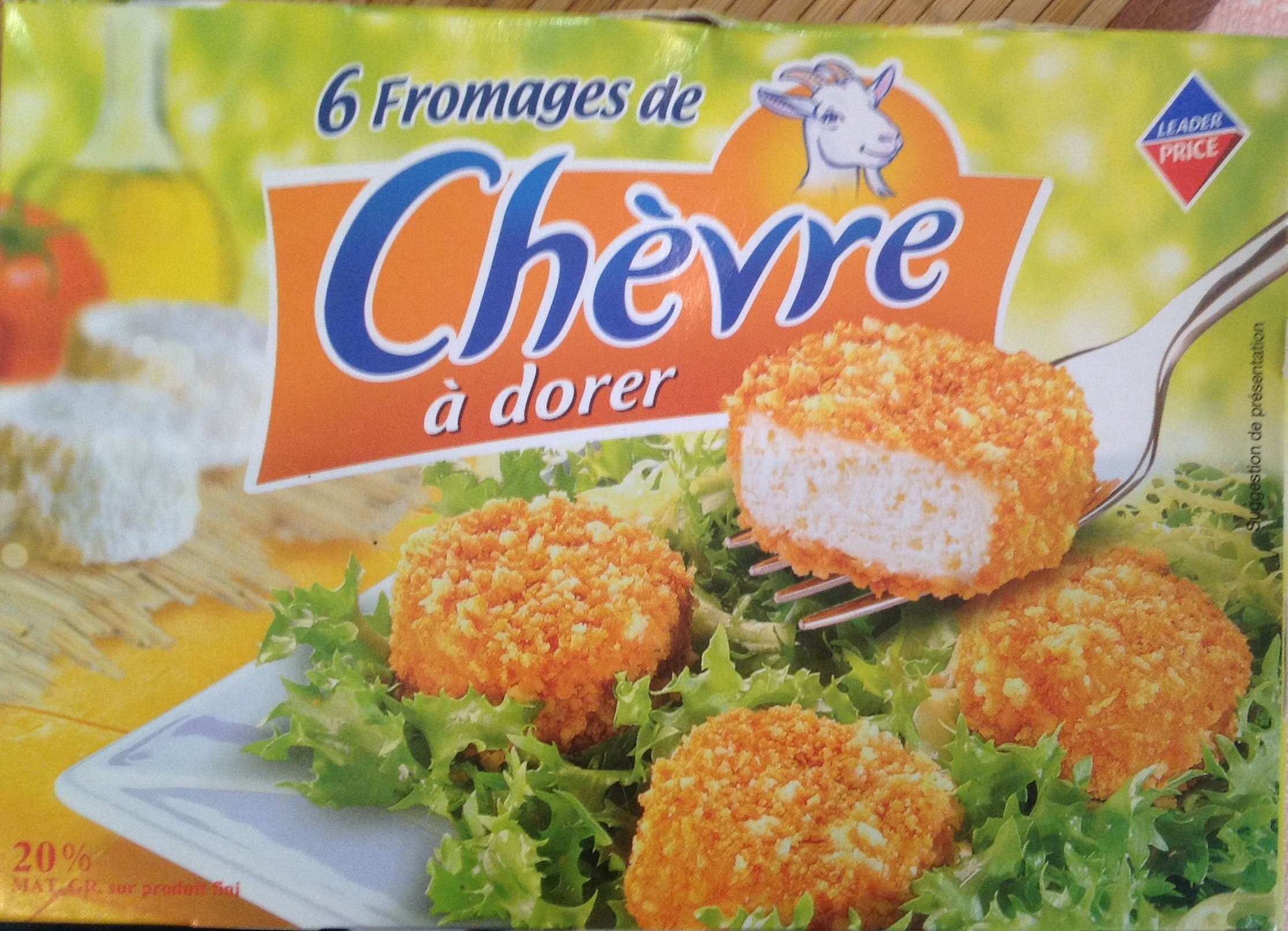 Leader Price 6 Fromages de Chèvre à Dorer packshot