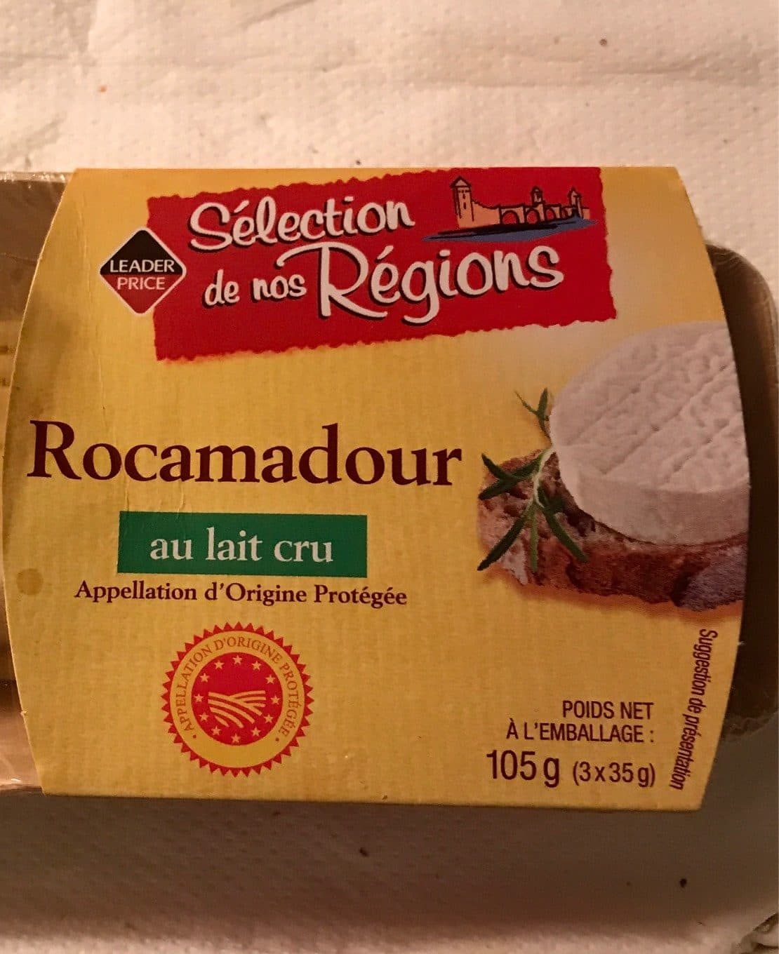 Leader Price Rocamadour Chèvre packshot