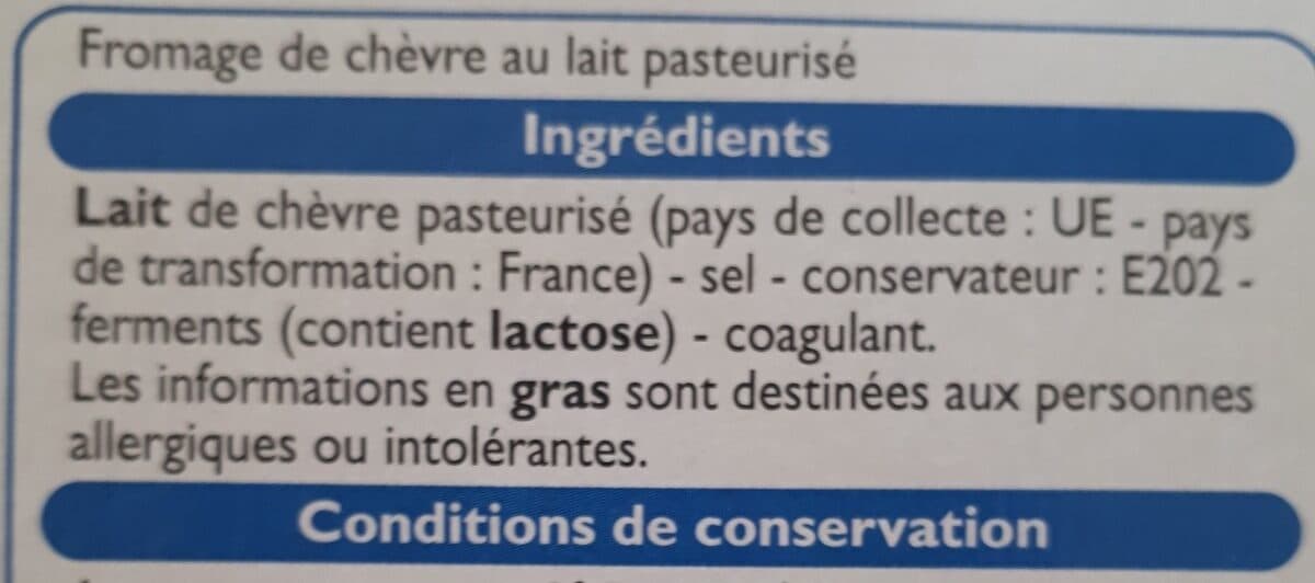 Leader Price Buche de chevre packshot