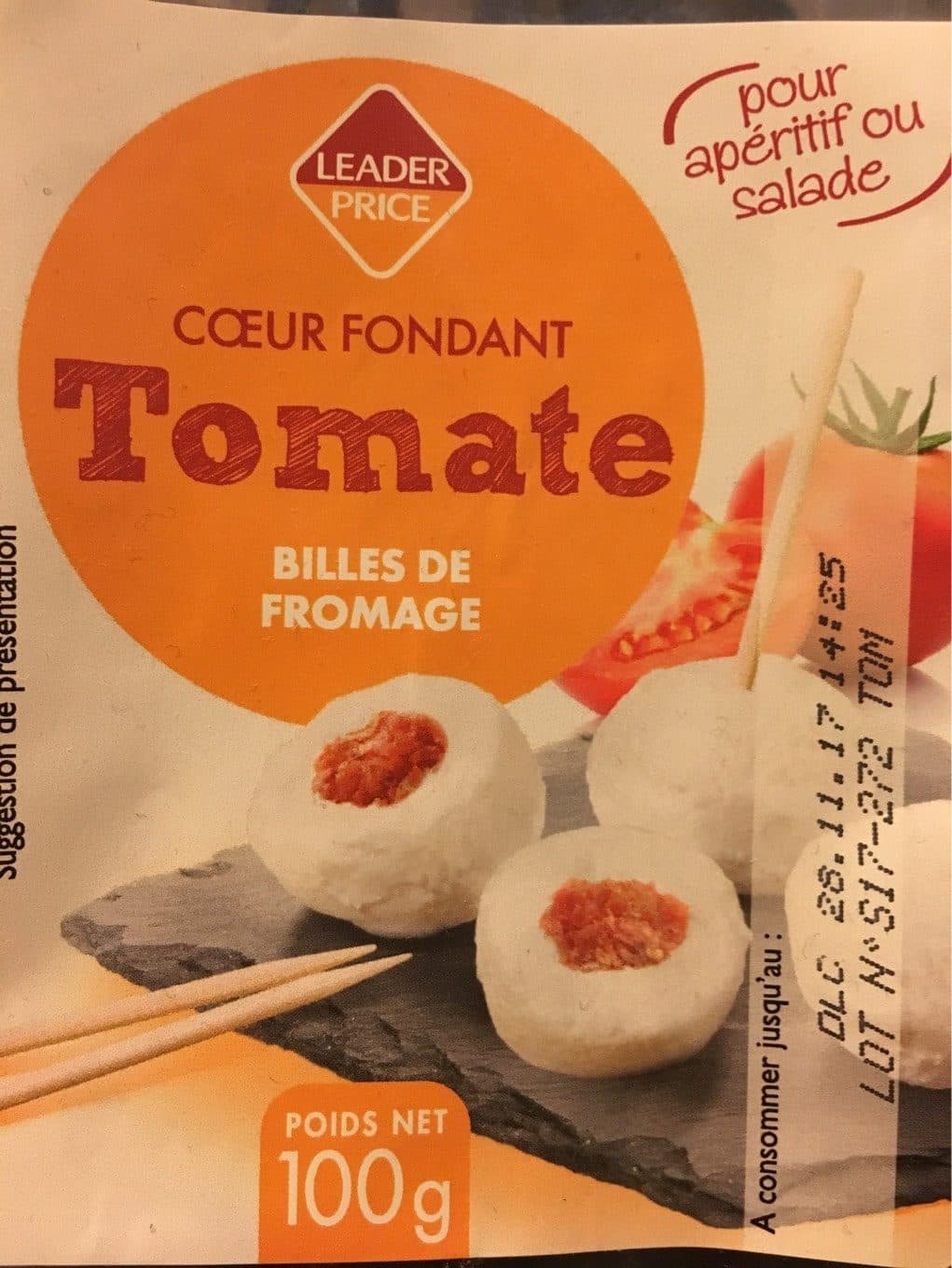 Leader Price Coeur fondant tomate packshot