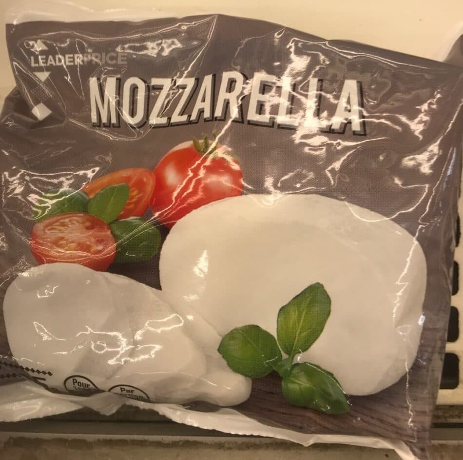 Leader Price Mozzarella packshot