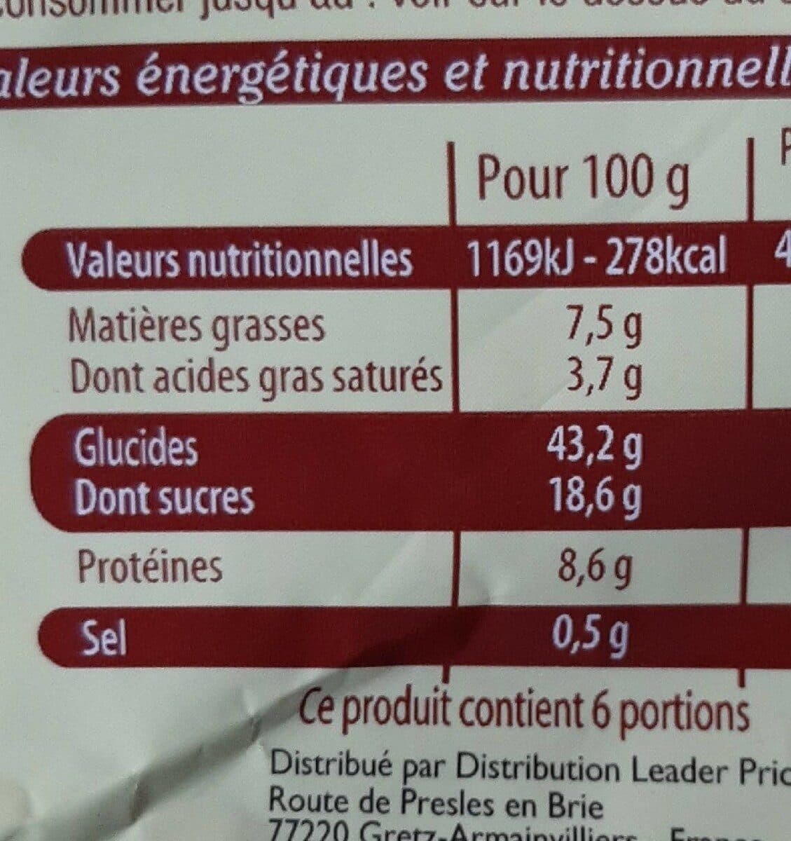 Leader Price Tourteau Fromage packshot