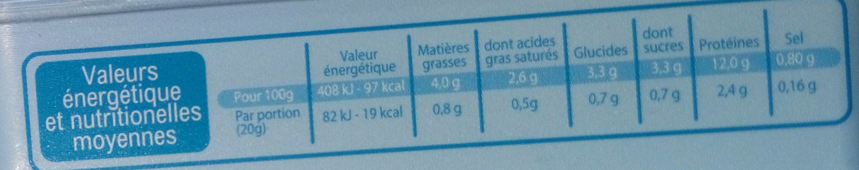 Leader Price Ligne fine à tartiner nature packshot