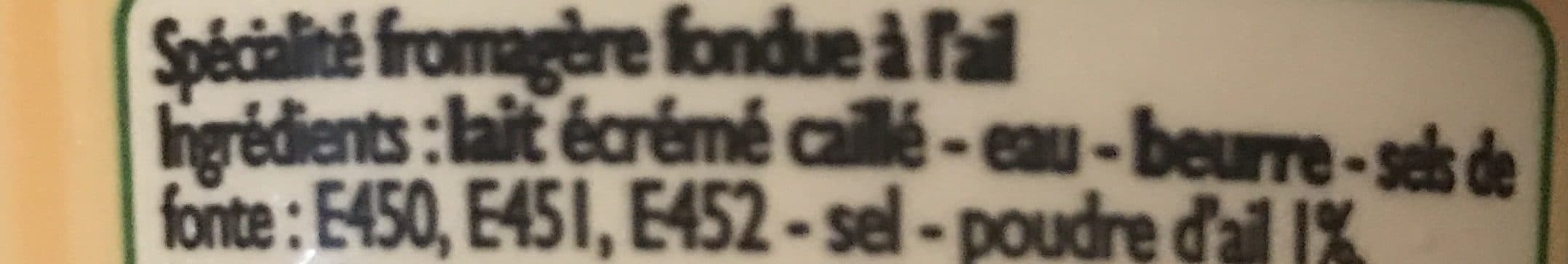 Leader Price Cancoillotte à l'ail packshot