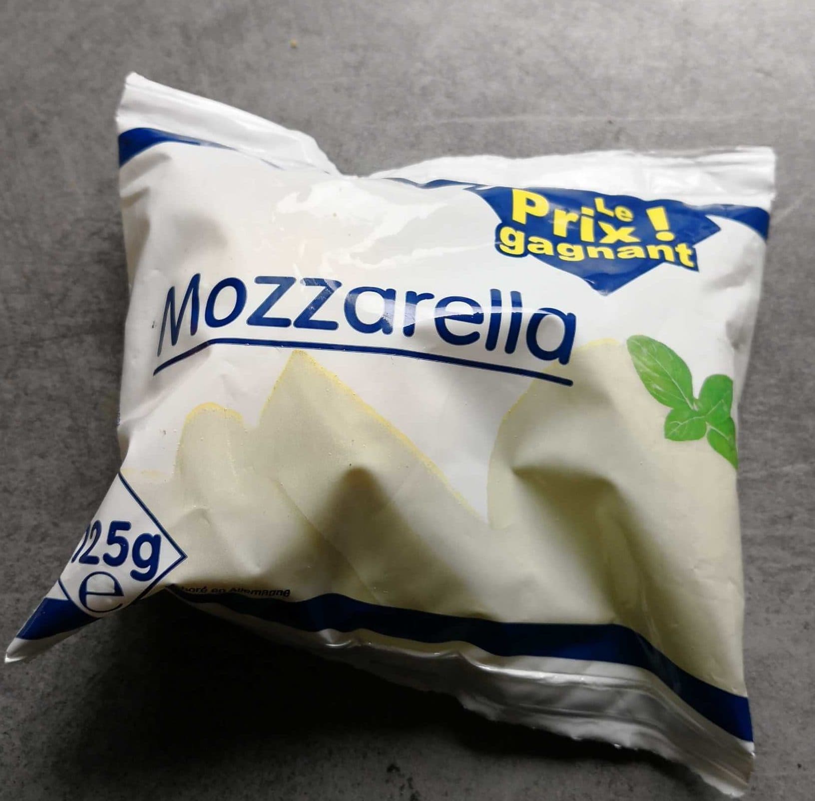 Le Prix Gagnant ! Mozzarella packshot