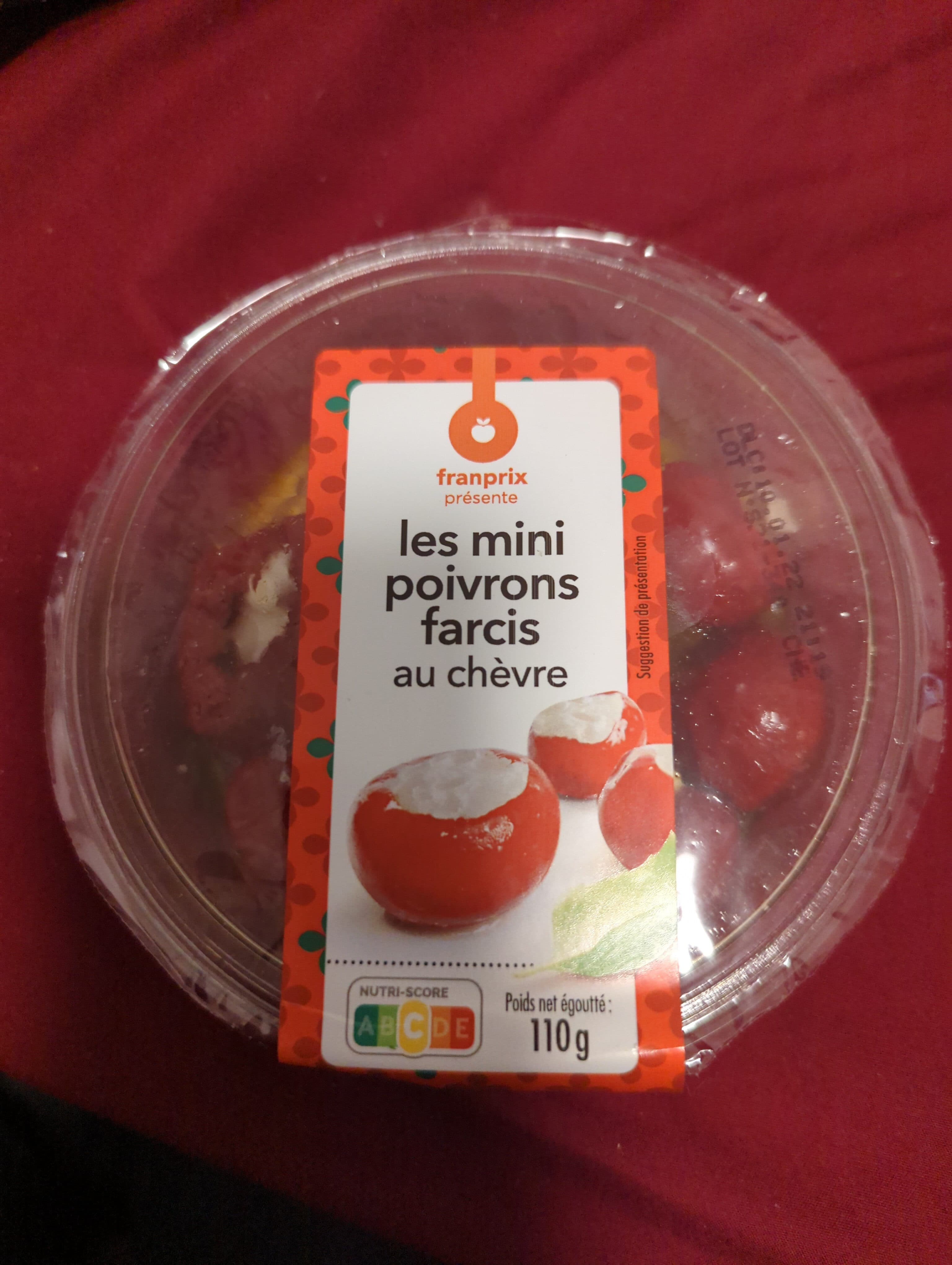 Franprix Mini Poivrons Farcis au Chèvre packshot