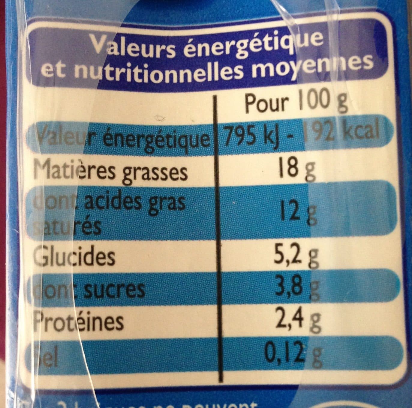 Leader Price Crème semi-épaisse, légère, 18 % de matière grasse packshot