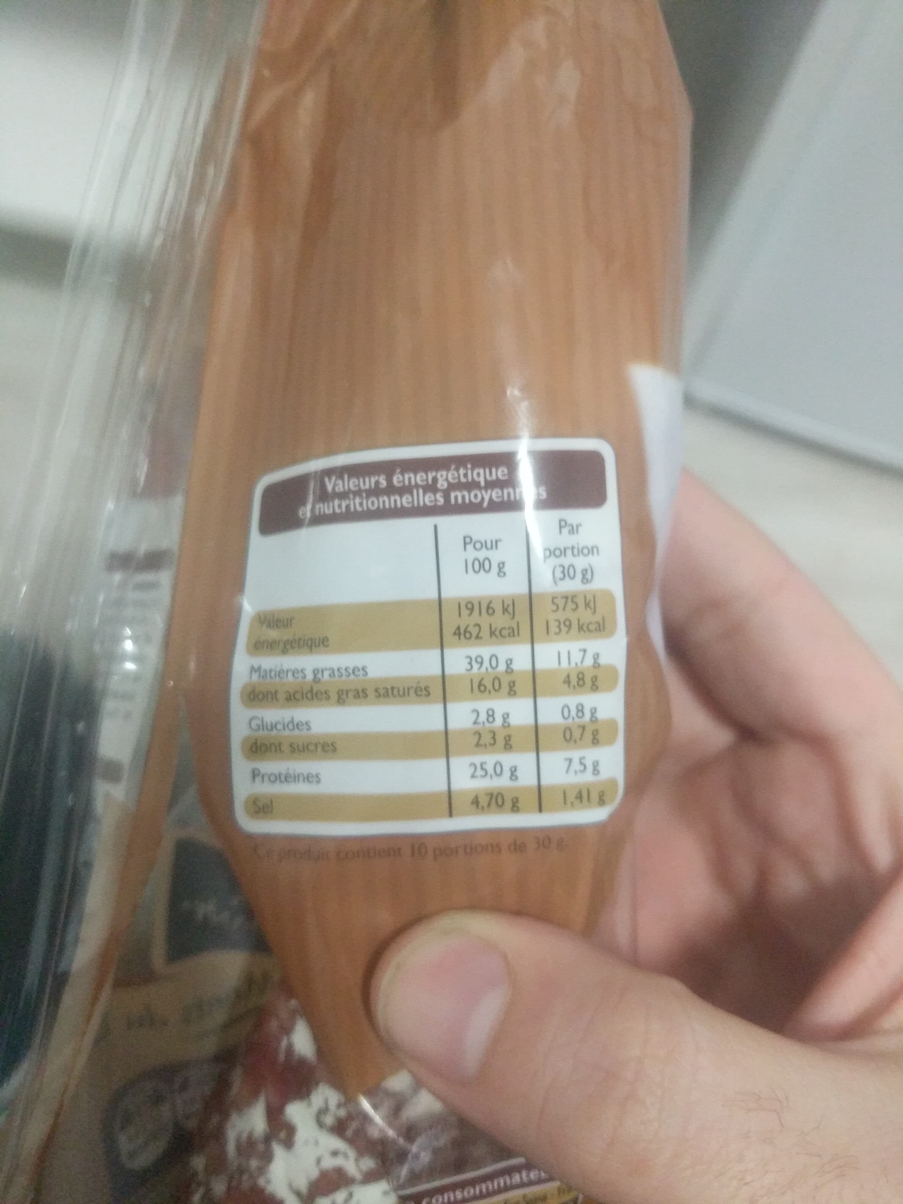 Leader Price Saucisse sèche packshot