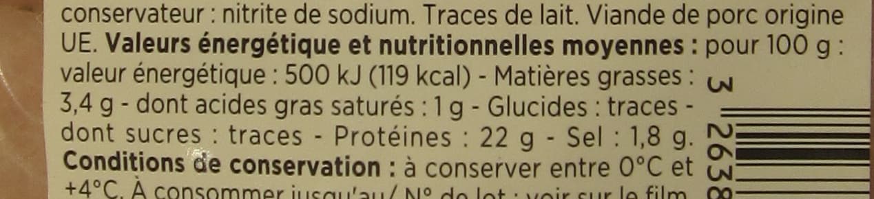 Franprix Jambon cuit rôti aux herbes packshot
