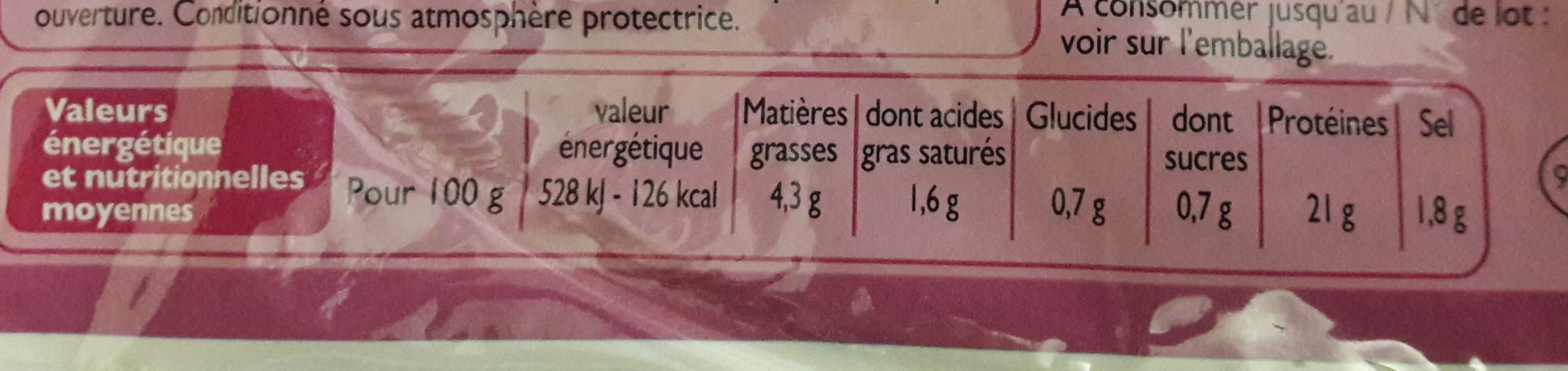 Leader Price Jambon supérieur découenné dégraissé 6 tranches packshot