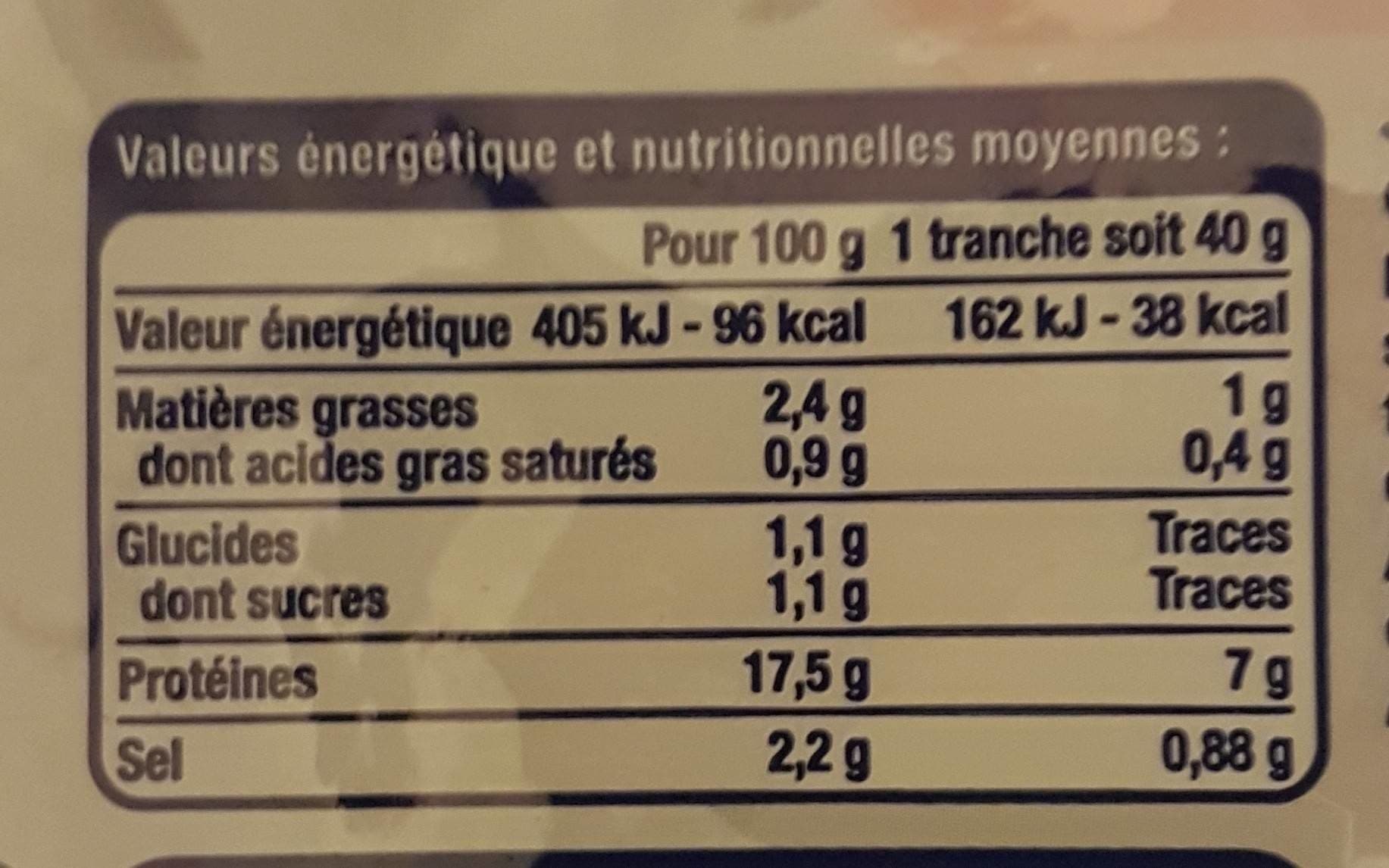 Leader Price Jambon Cuit découenné et dégraissé packshot