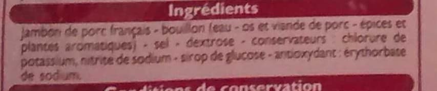 Leader Price Jambon supérieur découenné dégraissé -25 % de sel packshot