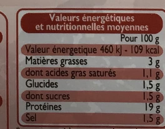 Leader Price Jambon de Paris -25 % de sel Découenné Dégraissé packshot