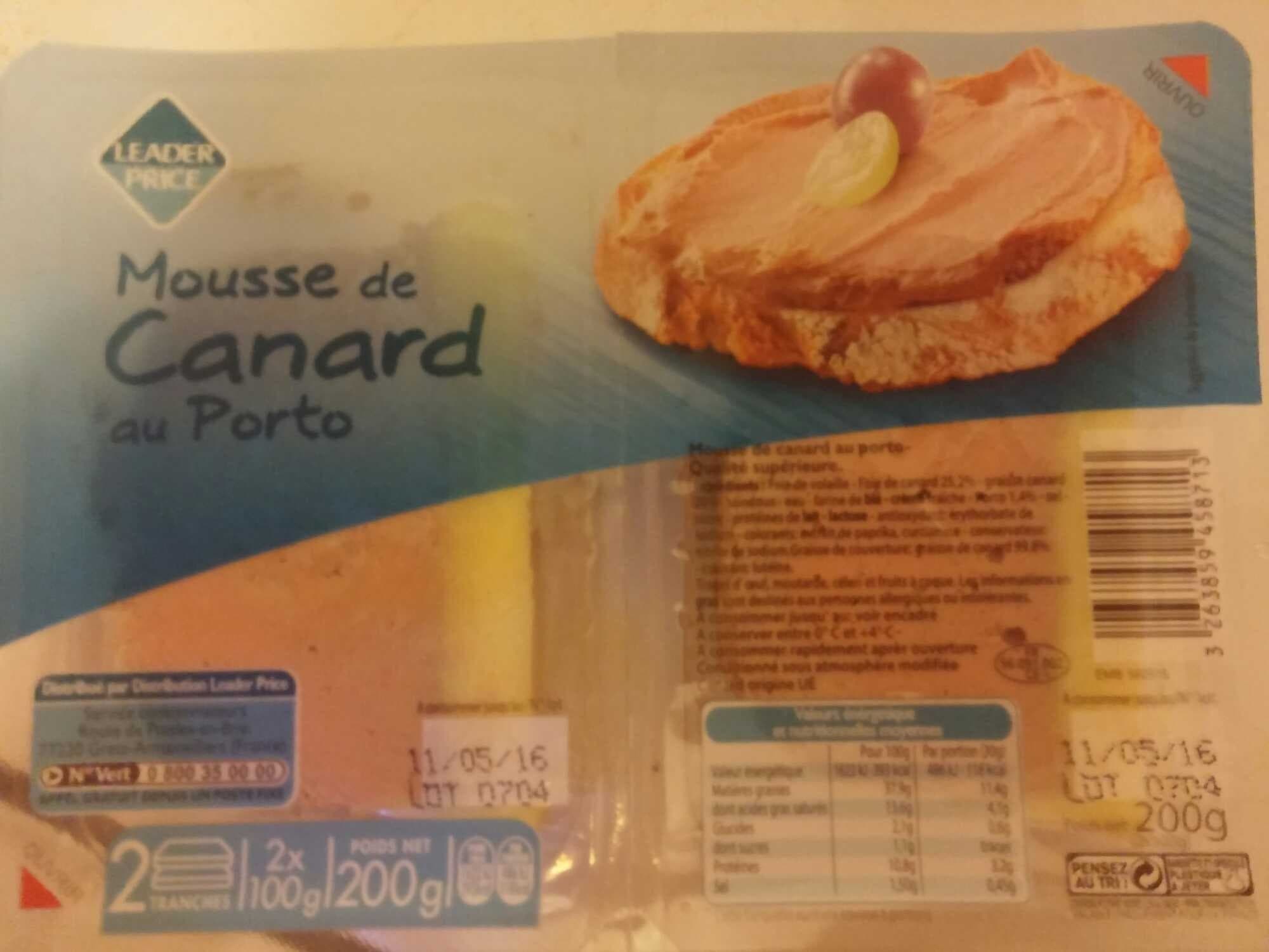 Leader Price Mousse de canard au Porto packshot
